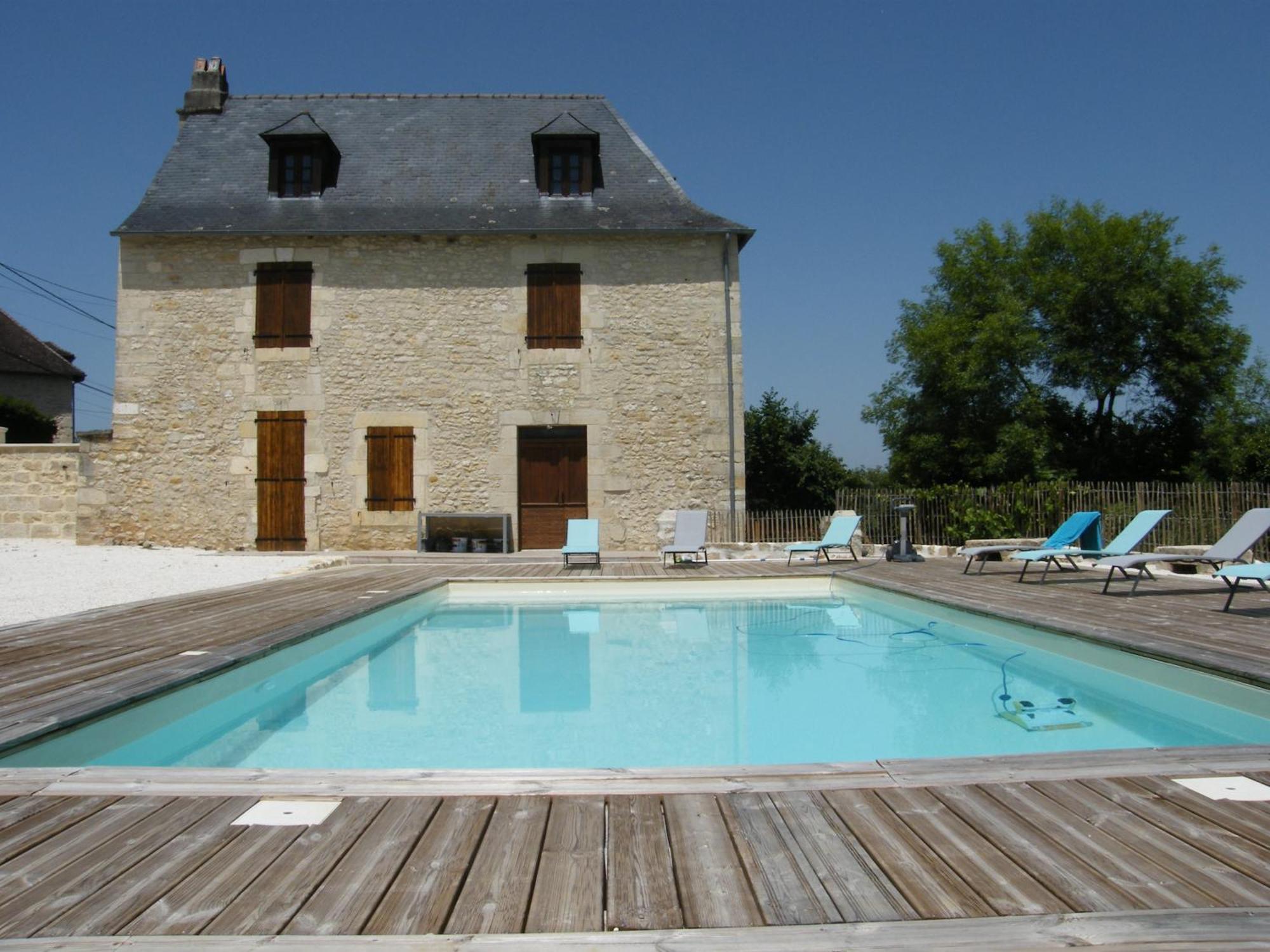 Lou Chastel, Demeure Perigourdine Climatisee Avec Piscine Privee Et Chauffee La Bachellerie Exterior foto